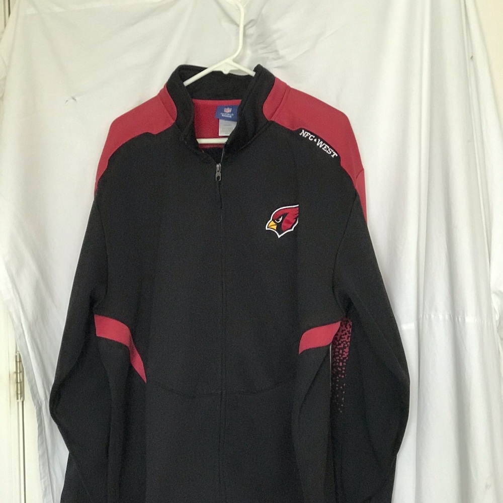 NFL Reebok AZ Cardinal men’s L black jacket